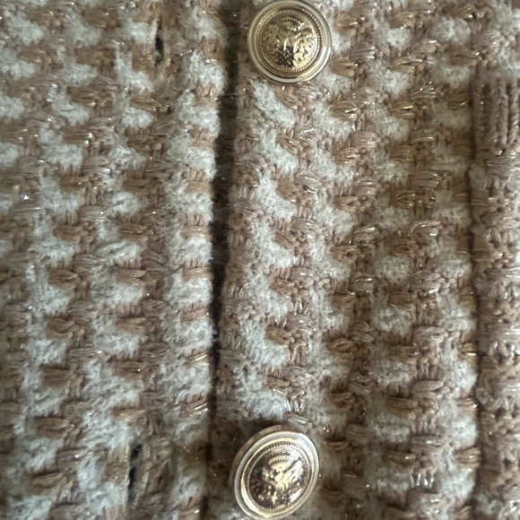 Ann Taylor Cream Textured Cardigan - Picture 4 of 9